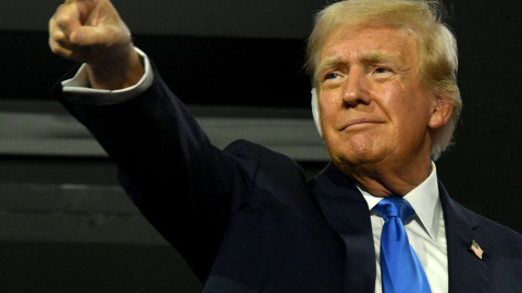 El expresidente estadounidense y candidato presidencial republicano para 2024, Donald Trump, a 16 de julio de 2024 El expresidente estadounidense y candidato presidencial republicano para 2024, Donald Trump, a 16 de julio de 2024