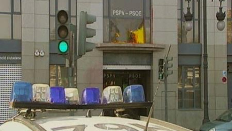 Ataque a la sede del PSOE de Valencia Ataque a la sede del PSOE de Valencia