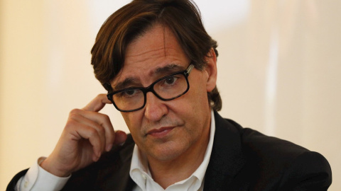 El líder del PSC, Salvador Illa, durante su intervención en las Jornadas de Verano de Societat Civil Catalana celebradas en Barcelona. El líder del PSC, Salvador Illa, durante su intervención en las Jornadas de Verano de Societat Civil Catalana celebradas en Barcelona.