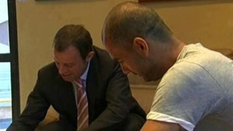 Guardiola renueva como entrenador del Barcelona hasta junio de 2012 Guardiola renueva como entrenador del Barcelona hasta junio de 2012