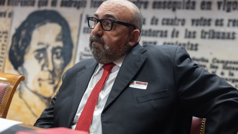 Koldo García, el exasesor del exministro José Luis Ábalos, durante su comparecencia en la Comisión del Senado sobre la investigación de las mascarillas durante la covid-19. E.P./Eduardo Parra / Europa Press Koldo García, el exasesor del exministro José Luis Ábalos, durante su comparecencia en la Comisión del Senado sobre la investigación de las mascarillas durante la covid-19. E.P./Eduardo Parra / Europa Press