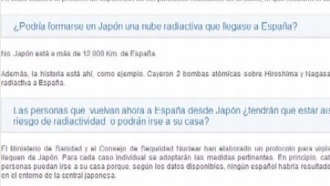 El Gobierno aclara dudas ante la alarma nuclear El Gobierno aclara dudas ante la alarma nuclear