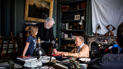 Michael Haneke durante el rodaje