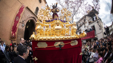 Procesión de la Cofradía de nazarenos de Nuestro Padre Jesús de la Pasión y María Santísima de la Estrella del pasado Viernes Santo. Procesión de la Cofradía de nazarenos de Nuestro Padre Jesús de la Pasión y María Santísima de la Estrella del pasado Viernes Santo.