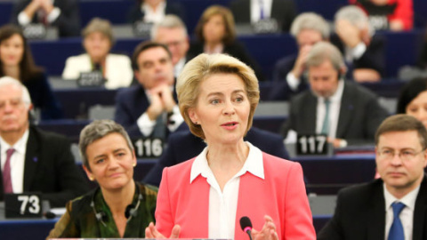 La nova presidenta de la Comissió Europea, l'alemanya Ursula von der Leyen. La nova presidenta de la Comissió Europea, l'alemanya Ursula von der Leyen.