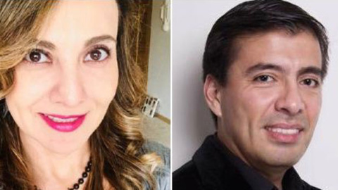 Abril Pérez Sagaón y Juan Carlos García, ex director general de Amazon en México. / TWITTER Abril Pérez Sagaón y Juan Carlos García, ex director general de Amazon en México. / TWITTER