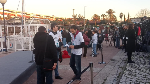 ExpectaciÃ³n en Lisboa ante la llegada de Greta Thunberg