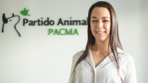 La candidata de PACMA en las elecciones a la Junta de Andalucía, Cristina García. La candidata de PACMA en las elecciones a la Junta de Andalucía, Cristina García.