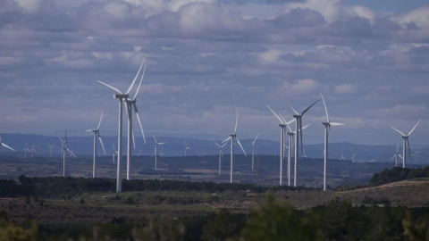 Parc eòlic a la Terra Alta.
