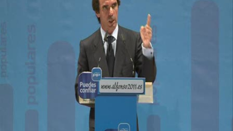 Aznar no acepta presencia etarra en instituciones Aznar no acepta presencia etarra en instituciones