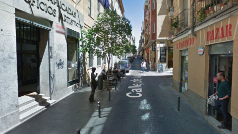 Imagen de Street View del cruce de la calle Palma con la de Costanilla de San Vicente Imagen de Street View del cruce de la calle Palma con la de Costanilla de San Vicente