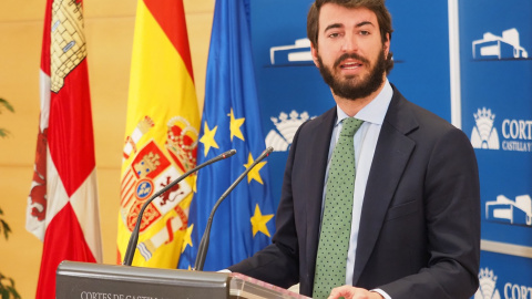 05/04/2022-El candidato de Vox a la presidencia de las Cortes de Castilla y León, Juan García-Gallardo, en las Cortes de Castilla y León, el 23 de febrero, en Valladolid (Castilla y León) 05/04/2022-El candidato de Vox a la presidencia de las Cortes de Castilla y León, Juan García-Gallardo, en las Cortes de Castilla y León, el 23 de febrero, en Valladolid (Castilla y León)