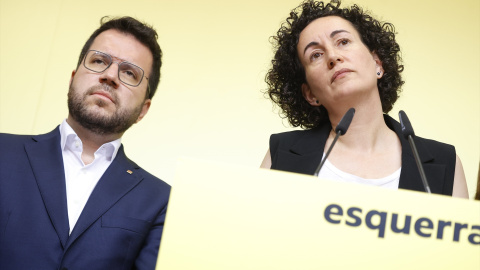 Marta Rovira, durante una rueda de prensa de ERC, en la sede del partido, a 2 de agosto de 2024. Marta Rovira, durante una rueda de prensa de ERC, en la sede del partido, a 2 de agosto de 2024.