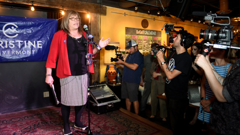Christine Hallquist, la primera candidata transgénero a una Gobernación en EEUU, tras las primarias estatales. REUTERS/Caleb Kenna Christine Hallquist, la primera candidata transgénero a una Gobernación en EEUU, tras las primarias estatales. REUTERS/Caleb Kenna