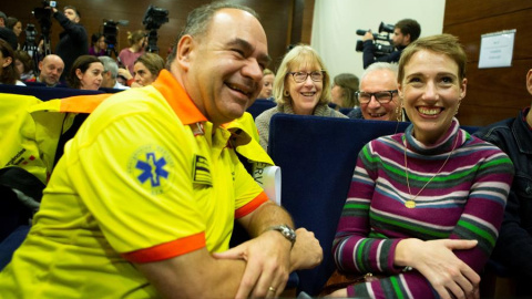 La británica Audrey Mash ha estado ingresada en Vall d'Hebron tras ser sorprendida por una tormenta en el Pirineo. / EFE La británica Audrey Mash ha estado ingresada en Vall d'Hebron tras ser sorprendida por una tormenta en el Pirineo. / EFE