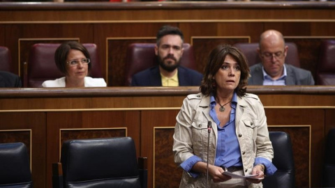 La ministra de Justicia, Dolores Delgado, en el Congreso de los Diputados. / Europa Press La ministra de Justicia, Dolores Delgado, en el Congreso de los Diputados. / Europa Press