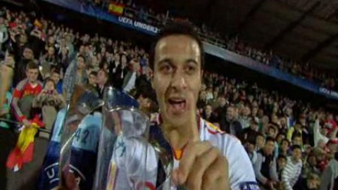 Thiago Alcantara ya prometía desde pequeño Thiago Alcantara ya prometía desde pequeño