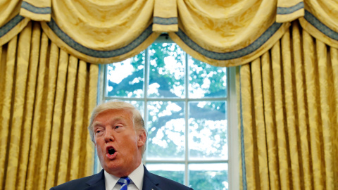 El presidente Donald Trump en el despacho oval de la Casa Blanca. REUTERS/Leah Millis El presidente Donald Trump en el despacho oval de la Casa Blanca. REUTERS/Leah Millis