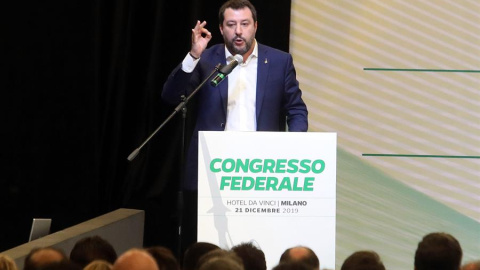 Matteo Salvini en el congreso de La Liga de este pasado fin de semana | EFE Matteo Salvini en el congreso de La Liga de este pasado fin de semana | EFE