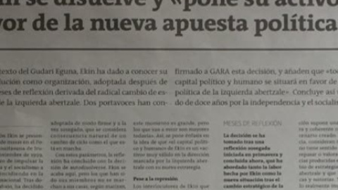 El final de EKIN, un paso hacia el fin de ETA El final de EKIN, un paso hacia el fin de ETA