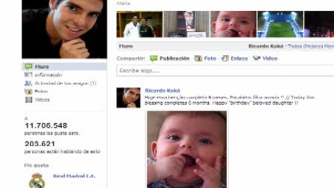 Kaká presenta a su hija Isabella Kaká presenta a su hija Isabella