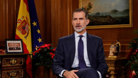 El Rey Felipe VI dirige a los españoles el tradicional mensaje de Navidad | EFE El Rey Felipe VI dirige a los españoles el tradicional mensaje de Navidad | EFE