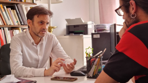 17/05/2022 - Jaume Asens, durant l'entrevista amb 'Públic'. 17/05/2022 - Jaume Asens, durant l'entrevista amb 'Públic'.