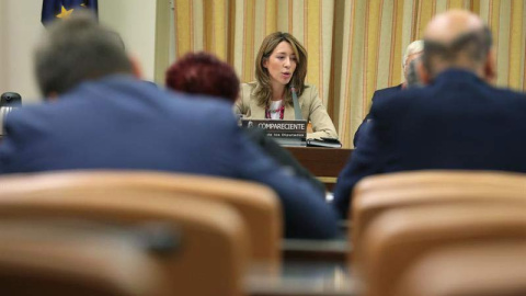 La Secretaria de Estado de Comercio, Xiana Margerida, durante su comparecencia en la Comisión de Defensa del Congreso. (ZIPI | EFE) La Secretaria de Estado de Comercio, Xiana Margerida, durante su comparecencia en la Comisión de Defensa del Congreso. (ZIPI | EFE)