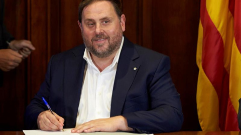 El líder y candidato de ERC, Oriol Junqueras, en una imagen de archivo. EFE El líder y candidato de ERC, Oriol Junqueras, en una imagen de archivo. EFE