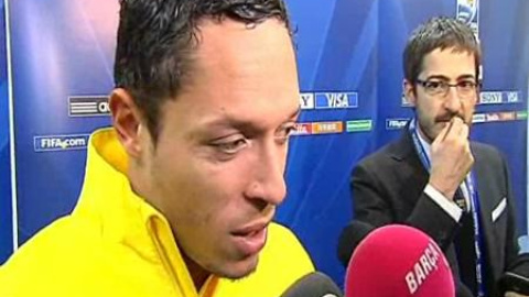 Adriano: "Lamentamos la lesión de Villa" Adriano: "Lamentamos la lesión de Villa"