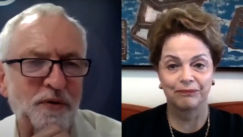 Jeremy Corbyn entrevista a Dilma Rousseff en la Cumbre del fin del mundo Jeremy Corbyn entrevista a Dilma Rousseff en la Cumbre del fin del mundo