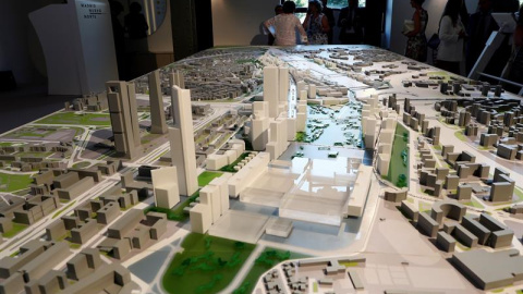 Maqueta del proyecto urbanístico Madrid Nuevo Norte. EFE Maqueta del proyecto urbanístico Madrid Nuevo Norte. EFE