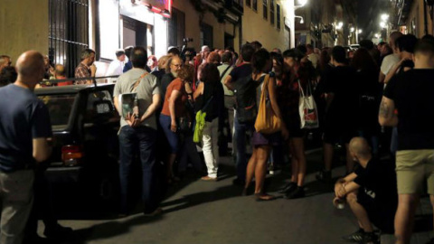 El Teatro del Barrio se llenó en la vigilia por la libertad de Willy Toledo. / EFE El Teatro del Barrio se llenó en la vigilia por la libertad de Willy Toledo. / EFE