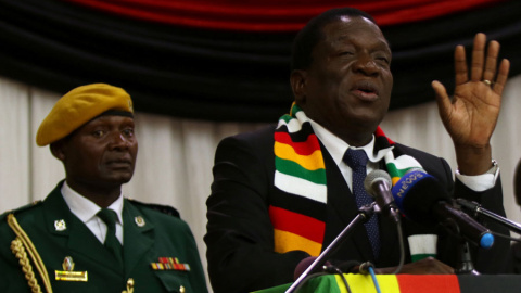 El presidente de Zimbabue, Emmerson Mnangagwa, hace unas semanas en Harare. REUTERS/Philimon Bulawayo El presidente de Zimbabue, Emmerson Mnangagwa, hace unas semanas en Harare. REUTERS/Philimon Bulawayo