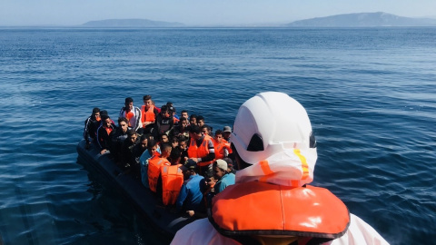 Efectivos de Salvamento Marítimo rescatan una patera. EUROPA PRESS/ARCHIVO Efectivos de Salvamento Marítimo rescatan una patera. EUROPA PRESS/ARCHIVO