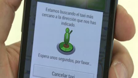 Aplicación para pedir taxi a través del 'smartphone' Aplicación para pedir taxi a través del 'smartphone'