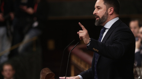 El líder de Vox, Santiago Abascal, en el Congreso de los Diputados. / Europa Press El líder de Vox, Santiago Abascal, en el Congreso de los Diputados. / Europa Press