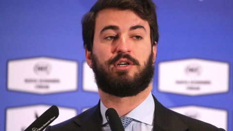 (9/5/2022) El vicepresidente de la Junta de Castilla y León, Juan García-Gallardo, interviene en un desayuno informativo de Nueva Economía Fórum (Archivo). (9/5/2022) El vicepresidente de la Junta de Castilla y León, Juan García-Gallardo, interviene en un desayuno informativo de Nueva Economía Fórum (Archivo).