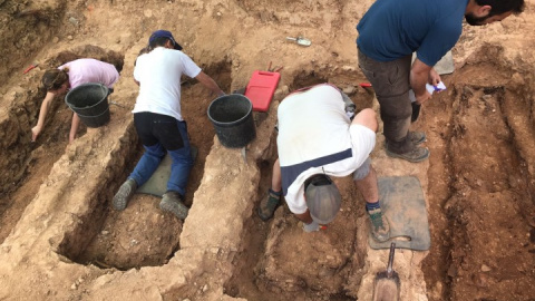 Exhumación de cuatro fosas individuales en el cementerio de Guadalajara Exhumación de cuatro fosas individuales en el cementerio de Guadalajara