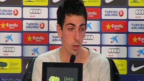 Isaac Cuenca: "Es normal que Messi nos eche broncas a veces" Isaac Cuenca: "Es normal que Messi nos eche broncas a veces"