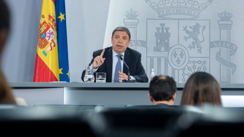 7/6/22 El ministro de Agricultura, Pesca y Alimentación, Luis Planas, en la rueda de prensa tras el Consejo de Ministros 7/6/22 El ministro de Agricultura, Pesca y Alimentación, Luis Planas, en la rueda de prensa tras el Consejo de Ministros
