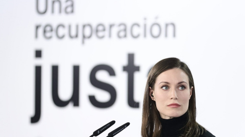 09/06/2022 La primera ministra de la República de Finlandia, Sanna Marin, comparece tras una reunión con el presidente del Gobierno, en la Moncloa, a 26 de enero de 2022, en Madrid. 09/06/2022 La primera ministra de la República de Finlandia, Sanna Marin, comparece tras una reunión con el presidente del Gobierno, en la Moncloa, a 26 de enero de 2022, en Madrid.