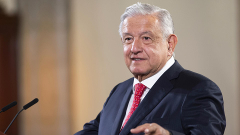 09/06/2022-El presidente mexicano Andrés Manuel López Obrador durante una rueda de prensa este 9 de junio en el Palacio Nacional de la Ciudad de México (México) 09/06/2022-El presidente mexicano Andrés Manuel López Obrador durante una rueda de prensa este 9 de junio en el Palacio Nacional de la Ciudad de México (México)
