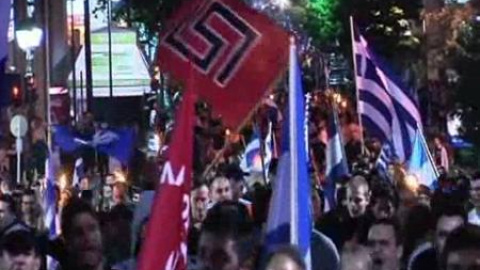 Manifestación de "Amanecer dorado" Manifestación de "Amanecer dorado"