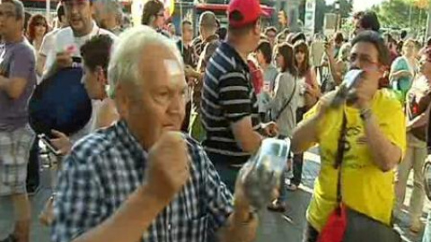 Cacerolada de protesta en Barcelona contra el rescate financiero Cacerolada de protesta en Barcelona contra el rescate financiero