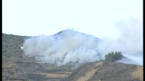 Arde el 10% del Parque Nacional del Garajonay, en La Gomera Arde el 10% del Parque Nacional del Garajonay, en La Gomera