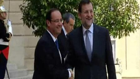 Rajoy recibe en Madrid a Hollande Rajoy recibe en Madrid a Hollande