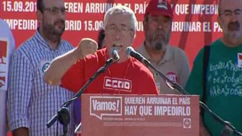 Toxo: "La llave de la huelga general la tiene Rajoy" Toxo: "La llave de la huelga general la tiene Rajoy"