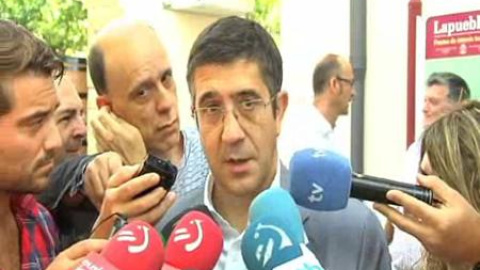 Patxi López, sobre la disculpa de Otegi: "Bienvenido sea" Patxi López, sobre la disculpa de Otegi: "Bienvenido sea"
