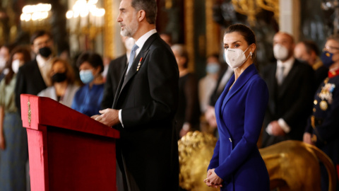 El rey Felipe VI, acompañado de la reina Letizia El rey Felipe VI, acompañado de la reina Letizia
